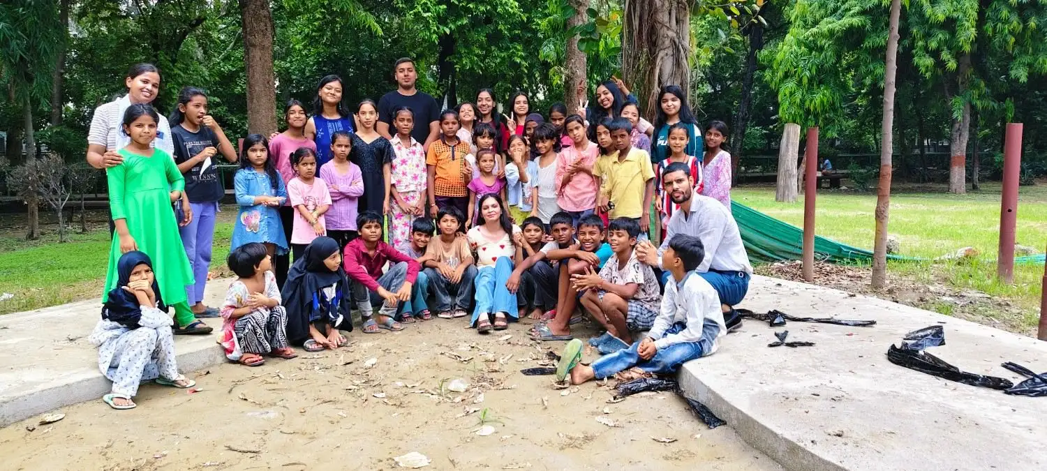 Kids holding globe
